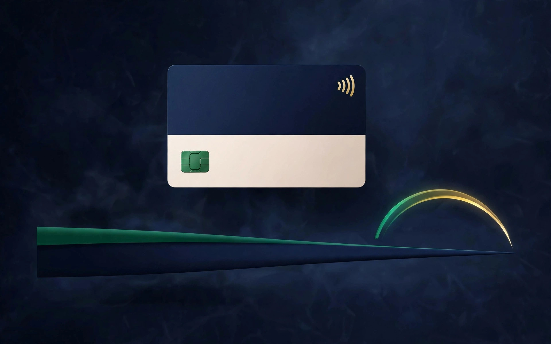 Credit card illustration with a shrinking limit bar and rising utilization gauge